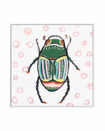 Emerald Beetle | Framed Canvas Art Print