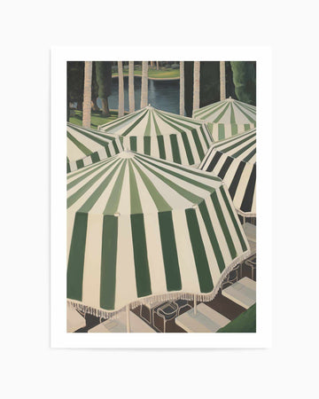 Emerald Pool Side | Art Print from Olive et Oriel where you can shop wallpaper and artworks online