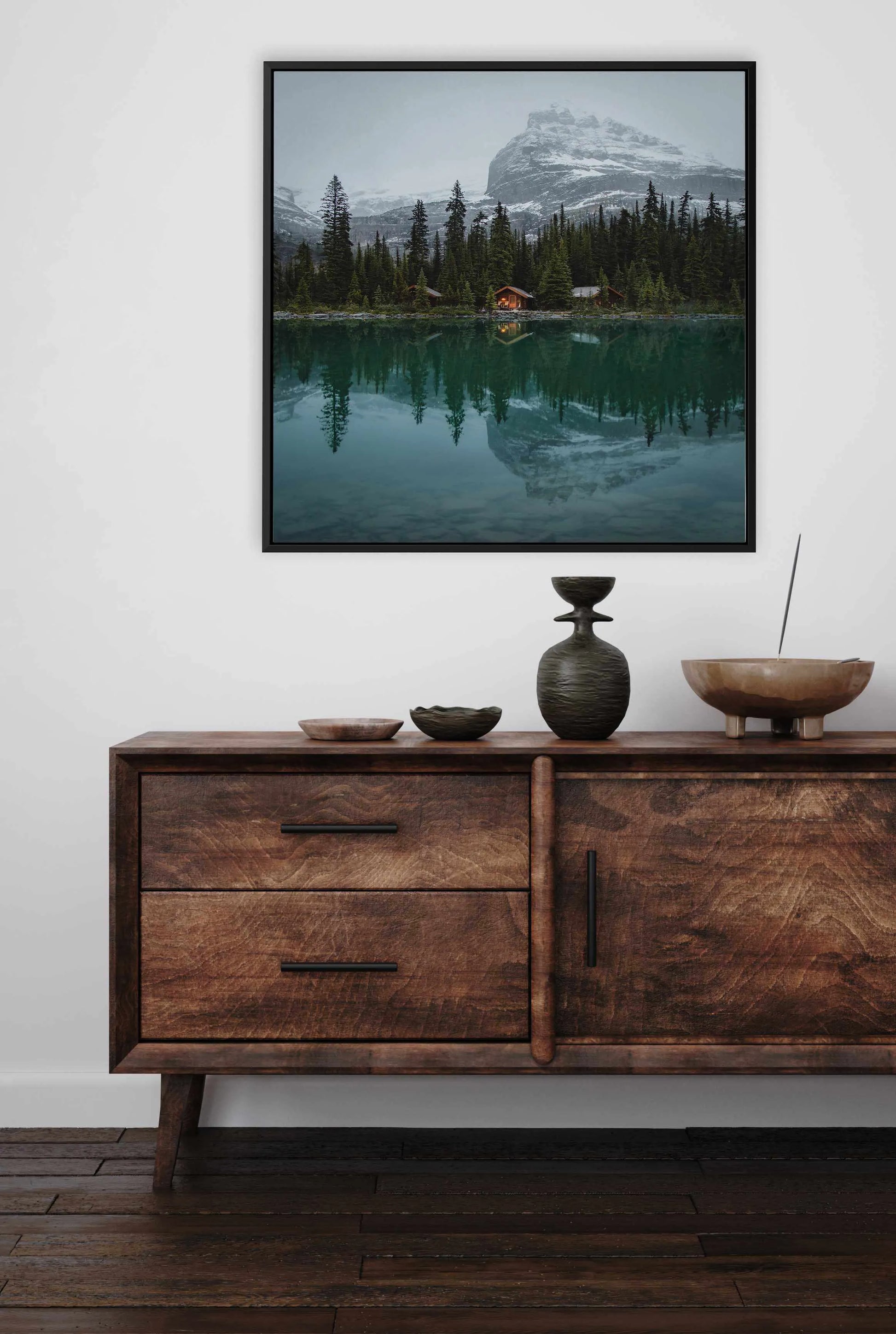 Emerald River by Kalen X | Framed Canvas Art Print from Olive et Oriel where you can shop wallpaper and artworks online