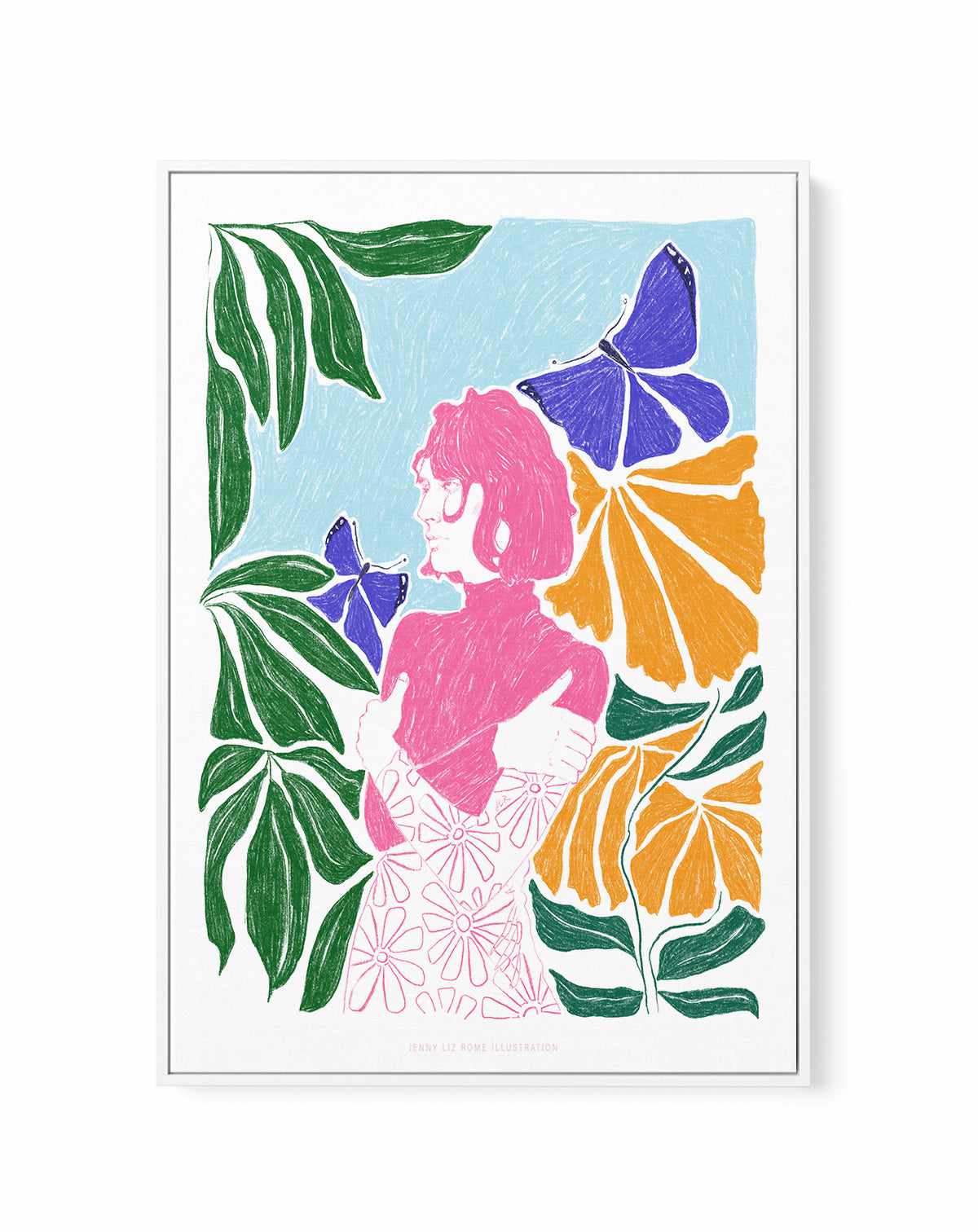 Emily by Jenny Liz Rome | Framed Canvas Art Print