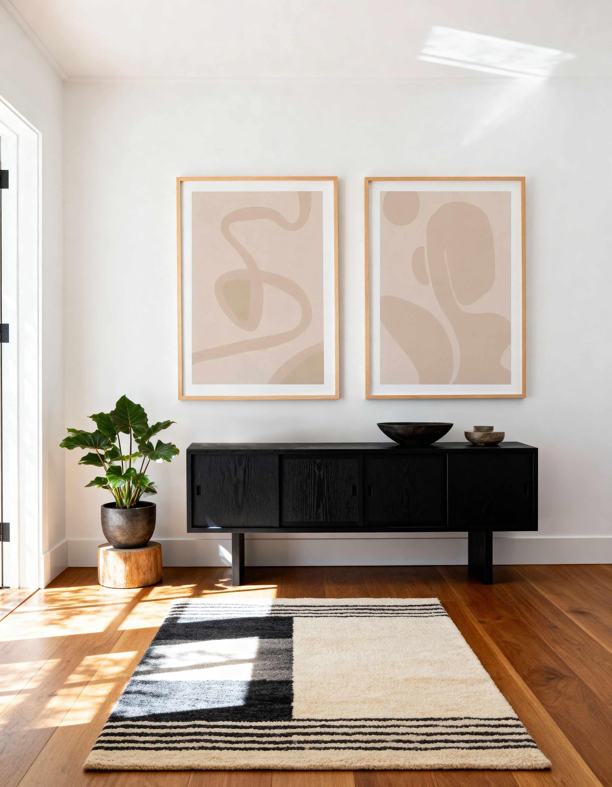 En Terre Abstract I & II Art Print Set of 2 | Matching Wall Art from Olive et Oriel where you can shop wallpaper and artworks online