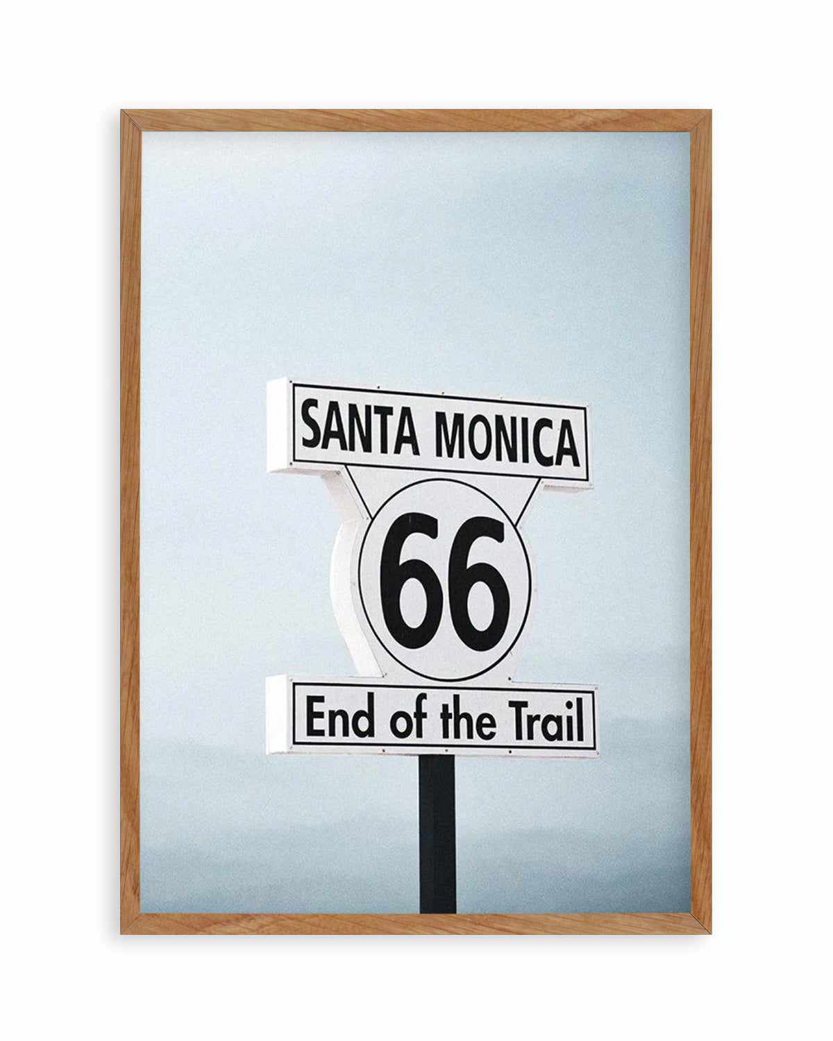 End Of The Trail | Santa Monica Art Print