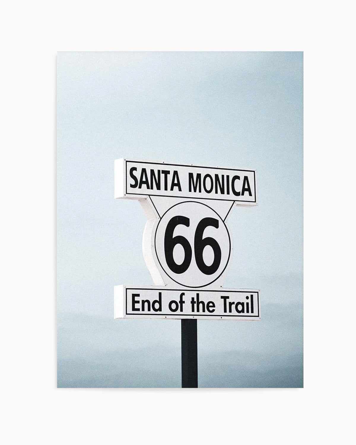 End Of The Trail | Santa Monica Art Print