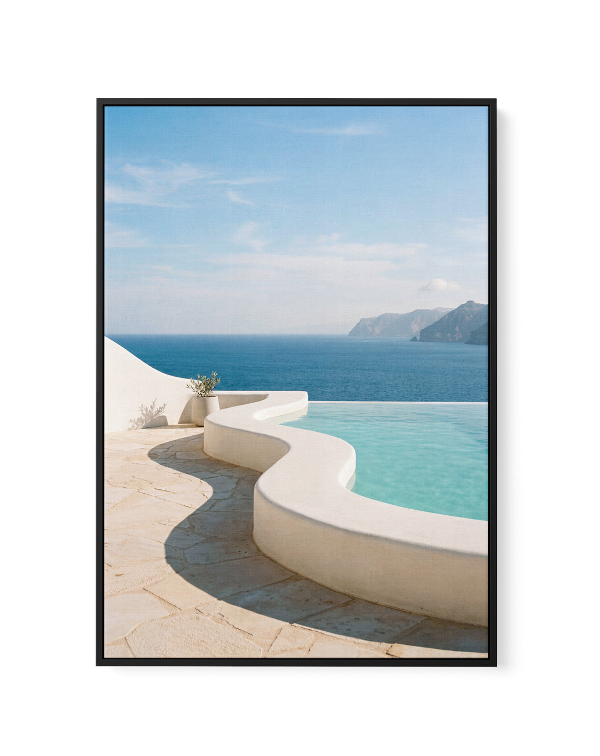 Endless Aegean | Framed Canvas Art Print