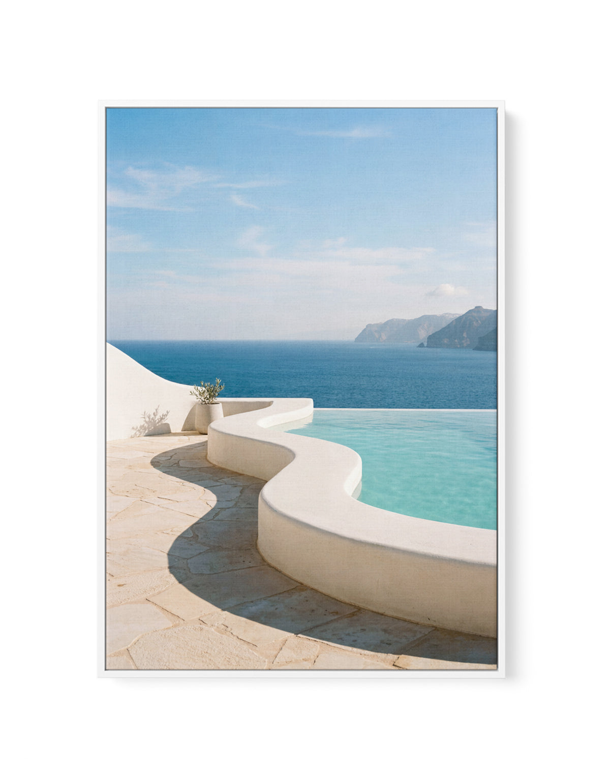 Endless Aegean | Framed Canvas Art Print