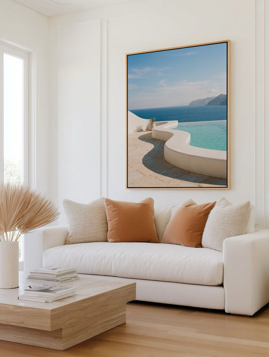 Endless Aegean | Framed Canvas Art Print