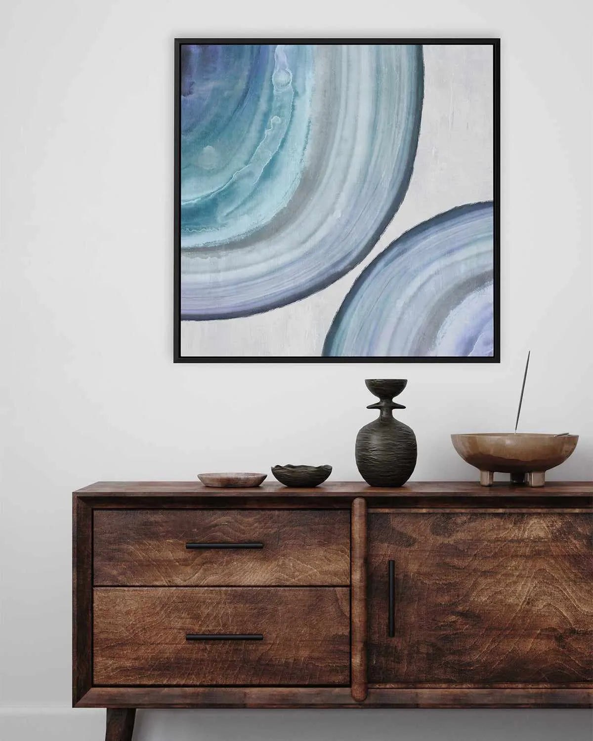 Endless Blue II | Framed Canvas Art Print from Olive et Oriel where you can shop wallpaper and artworks online