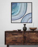 Endless Blue II | Framed Canvas Art Print