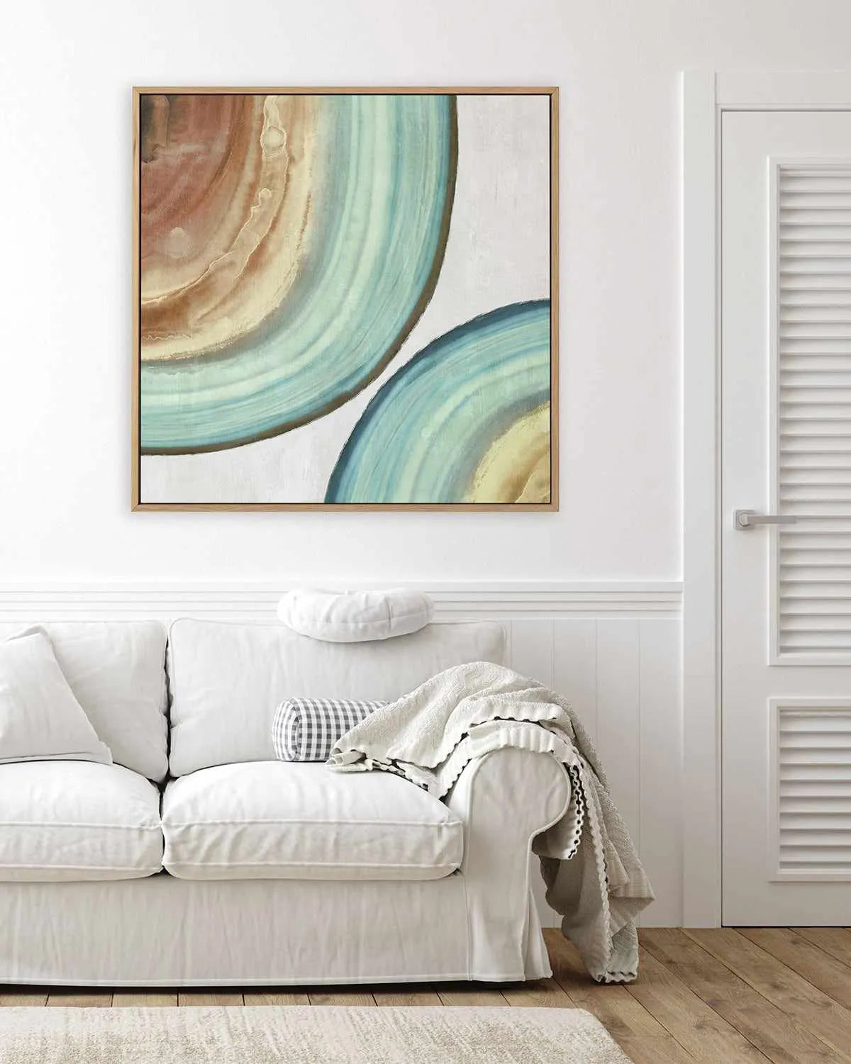 Endless Blue | Framed Canvas Art Print from Olive et Oriel where you can shop wallpaper and artworks online