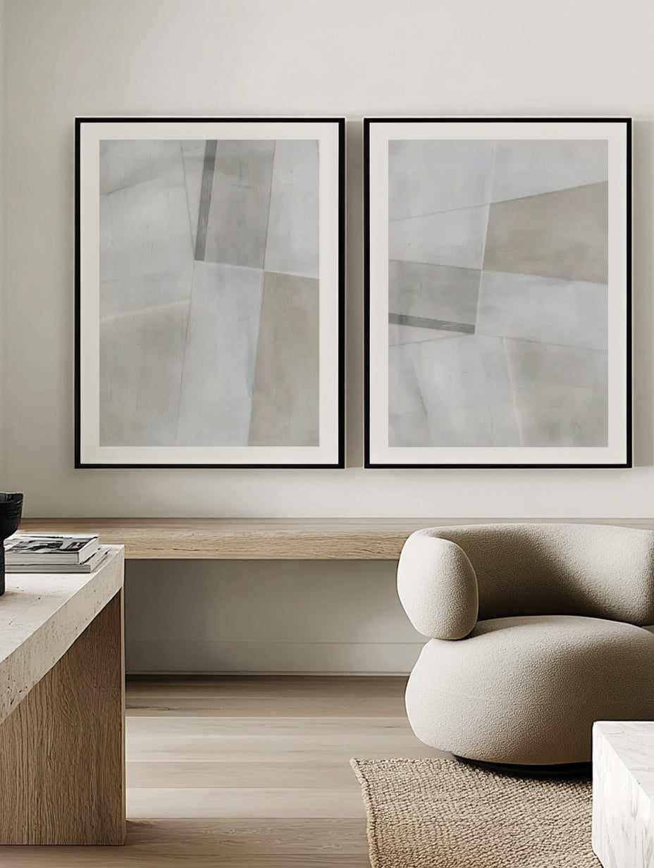 Enduring I & II by Dan Hobday Art Print Set of 2 | Matching Wall Art from Olive et Oriel where you can shop wallpaper and artworks online