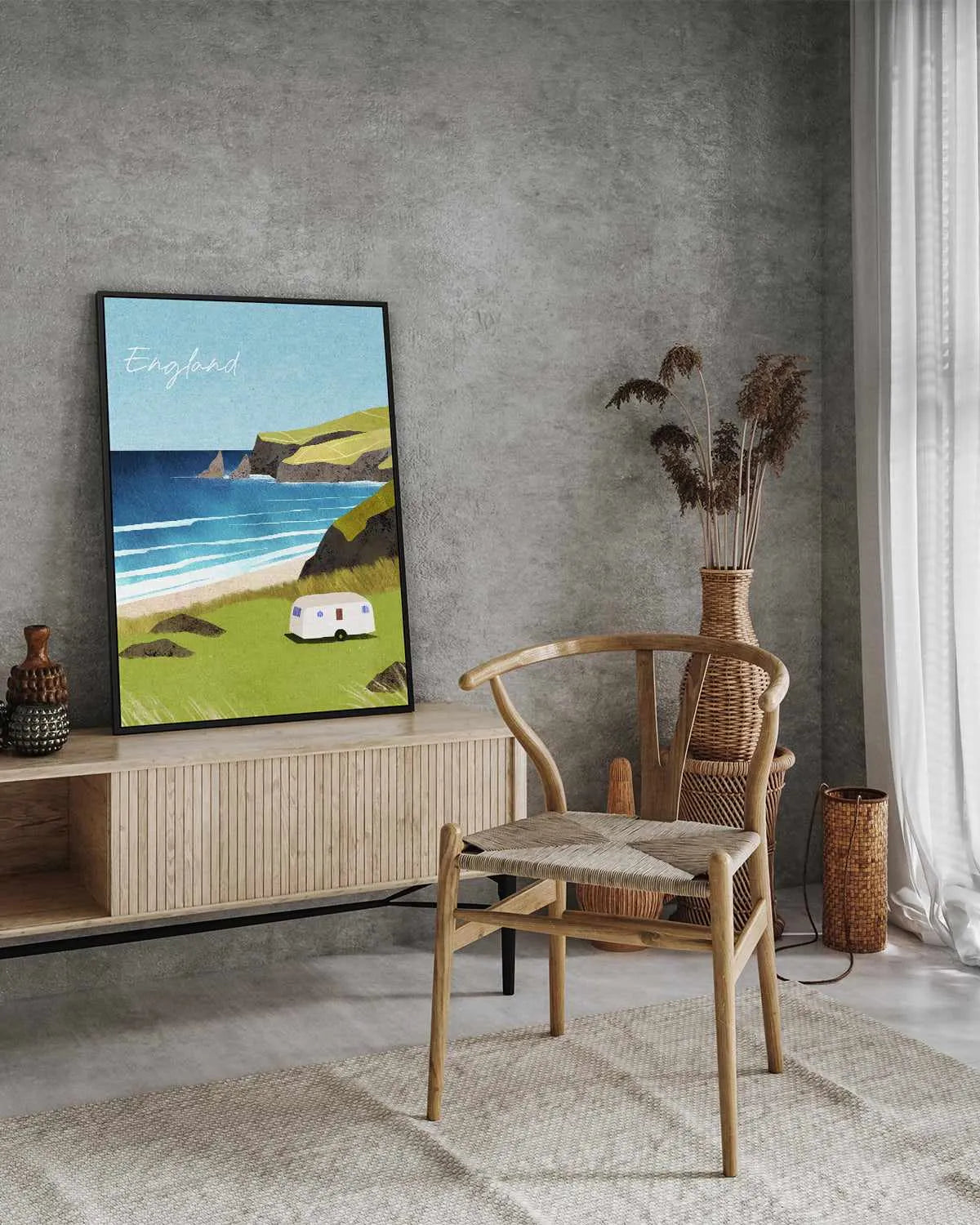 England by Henry Rivers | Framed Canvas Art Print from Olive et Oriel where you can shop wallpaper and artworks online