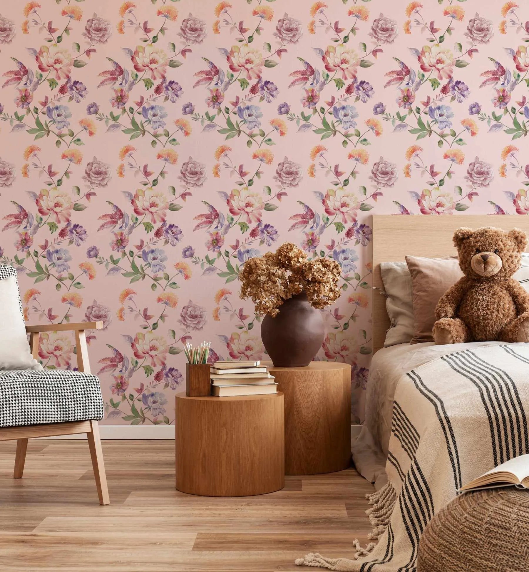 English Rose Wallpaper-Wallpaper-Buy Kids Removable Wallpaper Online Our Custom Made Children‚àö¬¢‚Äö√á¬®‚Äö√ë¬¢s Wallpapers Are A Fun Way To Decorate And Enhance Boys Bedroom Decor And Girls Bedrooms They Are An Amazing Addition To Your Kids Bedroom Walls Our Collection of Kids Wallpaper Is Sure To Transform Your Kids Rooms Interior Style From Pink Wallpaper To Dinosaur Wallpaper Even Marble Wallpapers For Teen Boys Shop Peel And Stick Wallpaper Online Today With Olive et Oriel