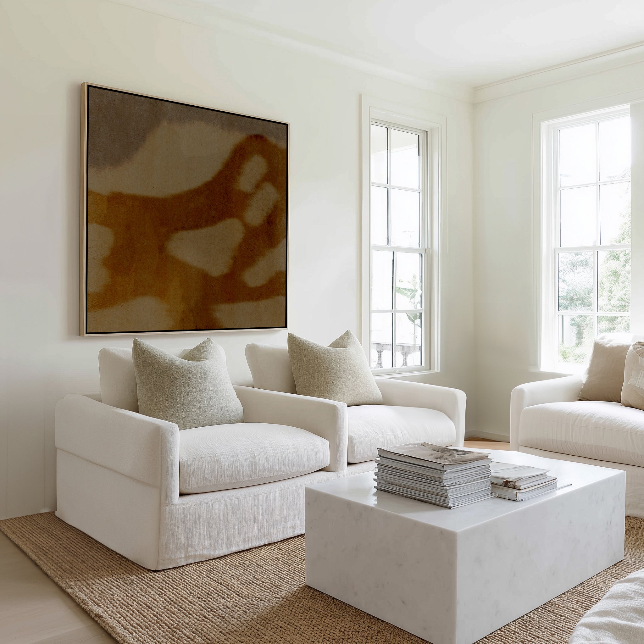 Enigmatic 4 by Shatha Al Dafai | Framed Canvas Art Print