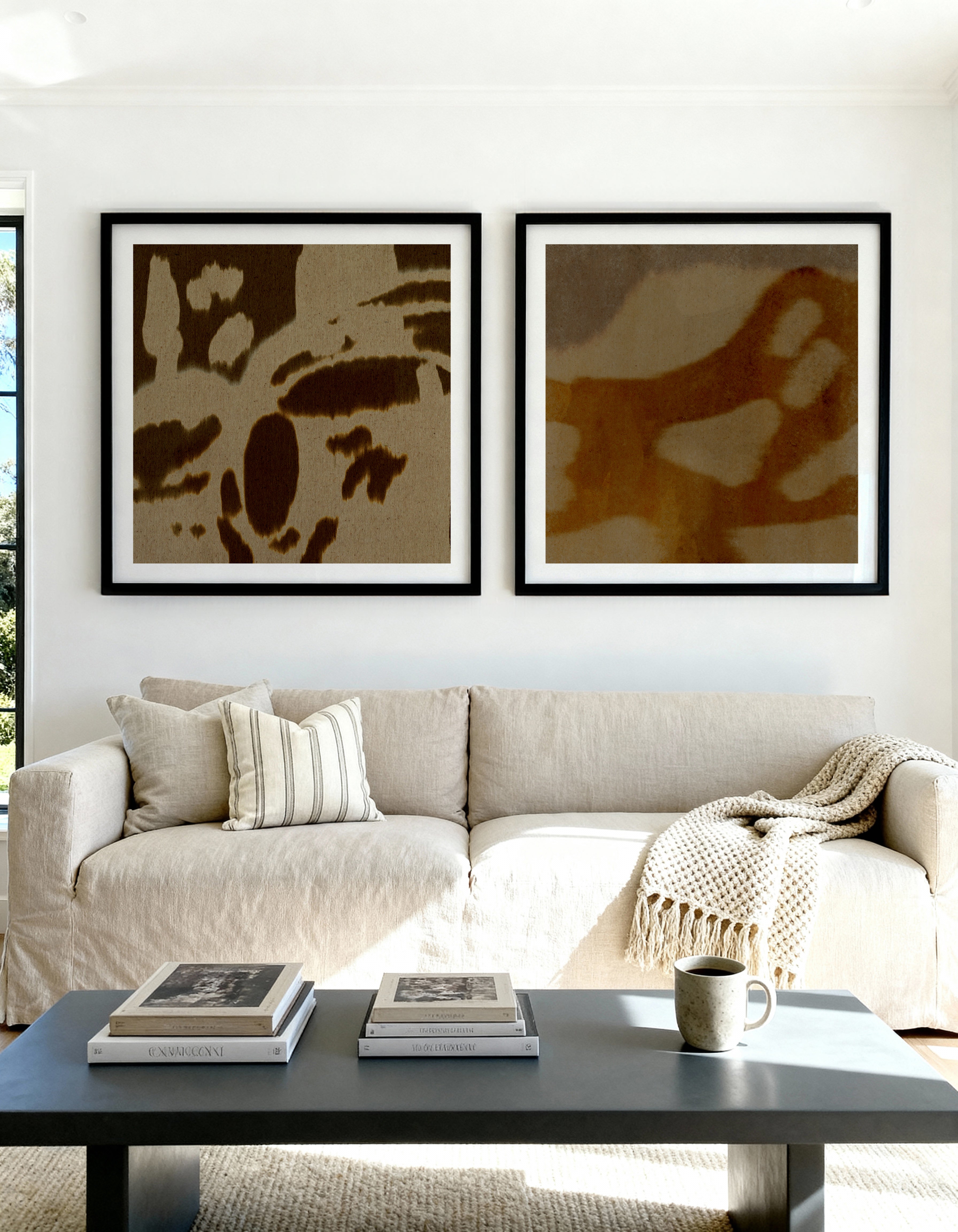 Enigmatic 2 & 4 by Shatha Al Dafai Art Print Set of 2 | Matching Wall Art