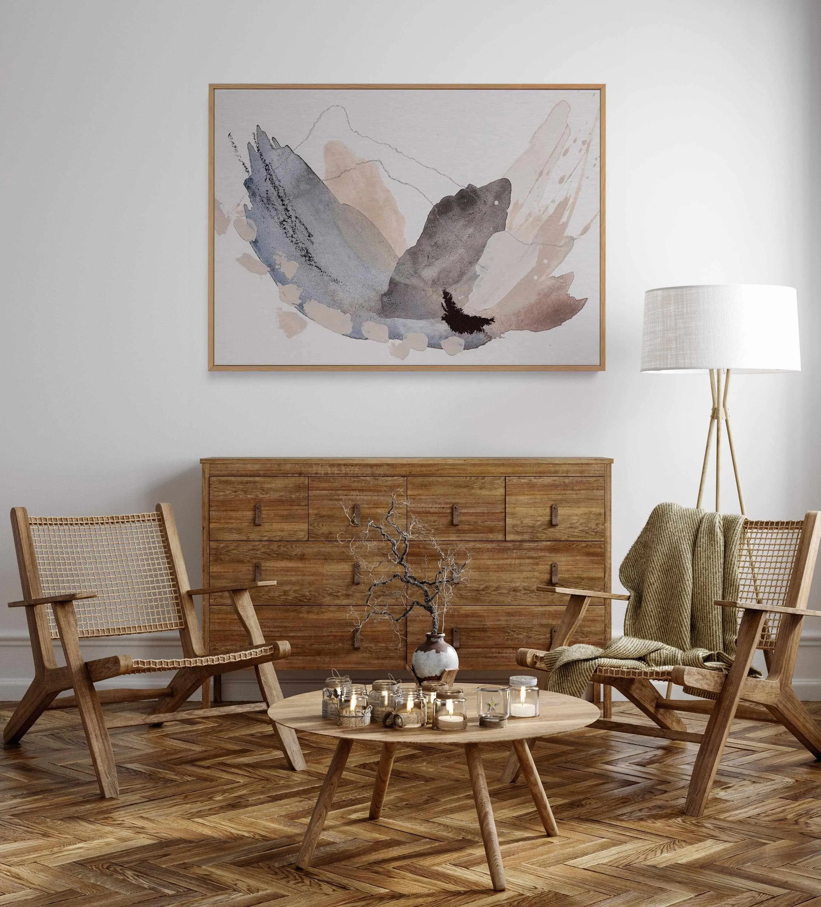 Ensemble by Katharina Daneke | Framed Canvas Art Print from Olive et Oriel where you can shop wallpaper and artworks online