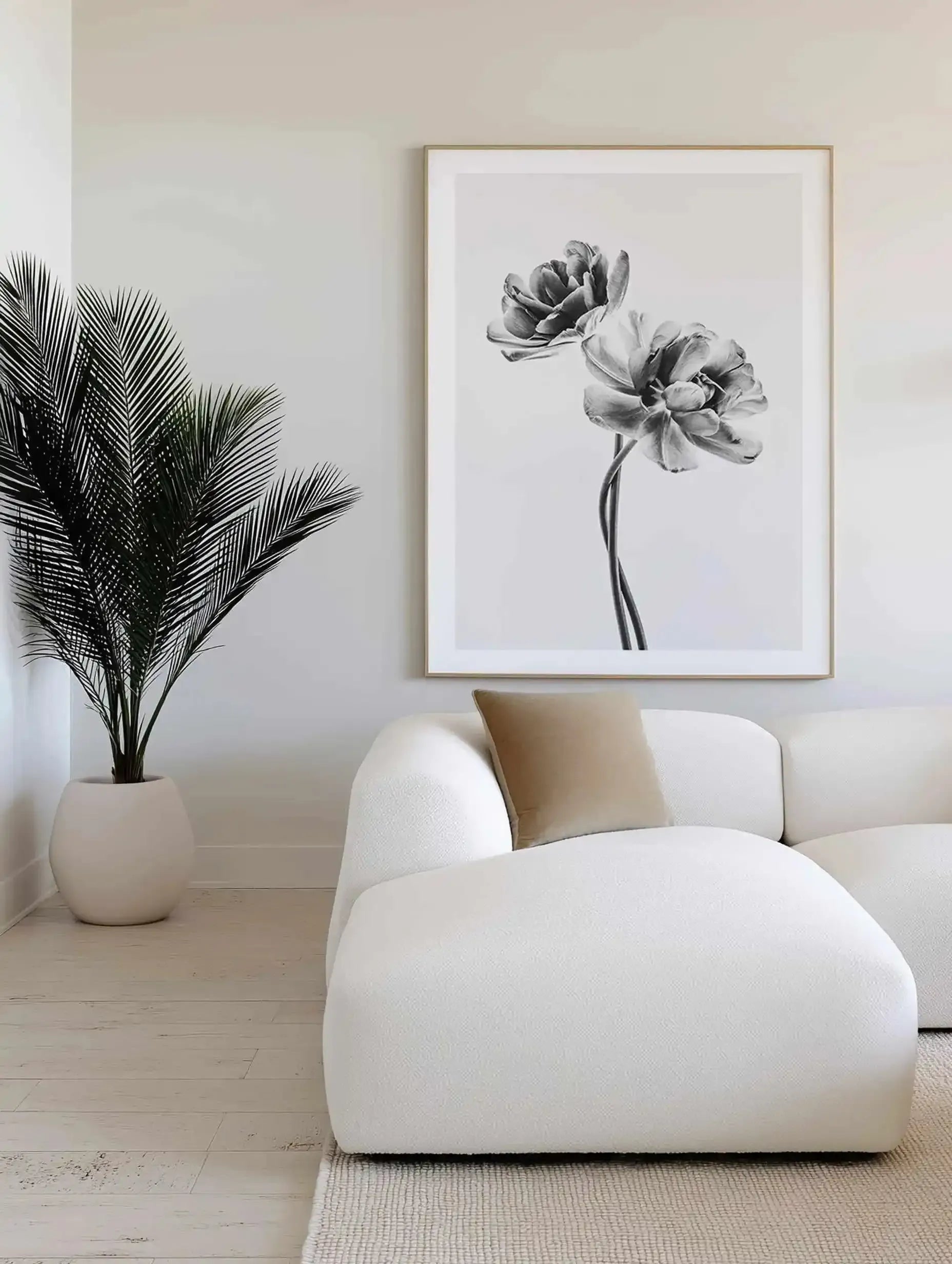 Entwined Poppy En Noir Art Print from Olive et Oriel where you can shop wallpaper and artworks online