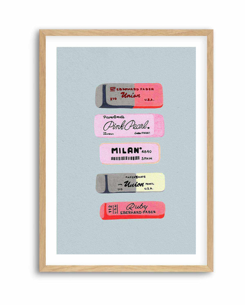 Erasers Art Print by Studio Mandariini | Art Print