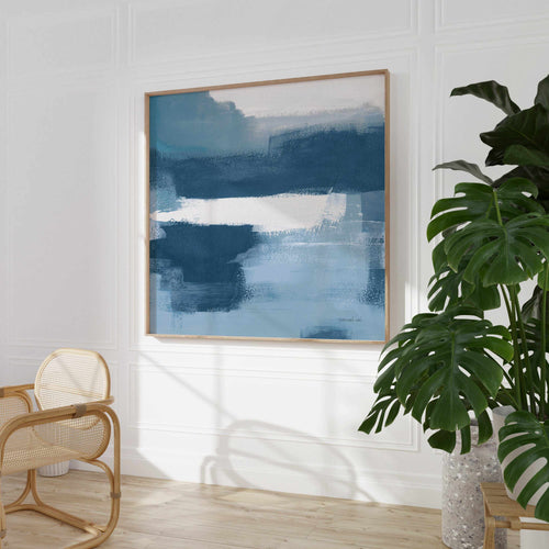 Escalante Mood Blue and White SQ | Art Print