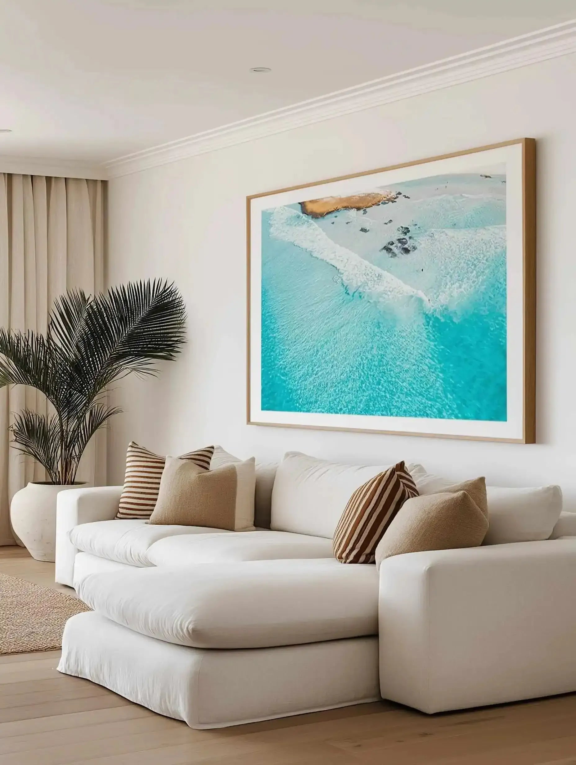Esperance Surfer | Aerial Photo Wall Art Print from Olive et Oriel where you can shop wallpaper and artworks online