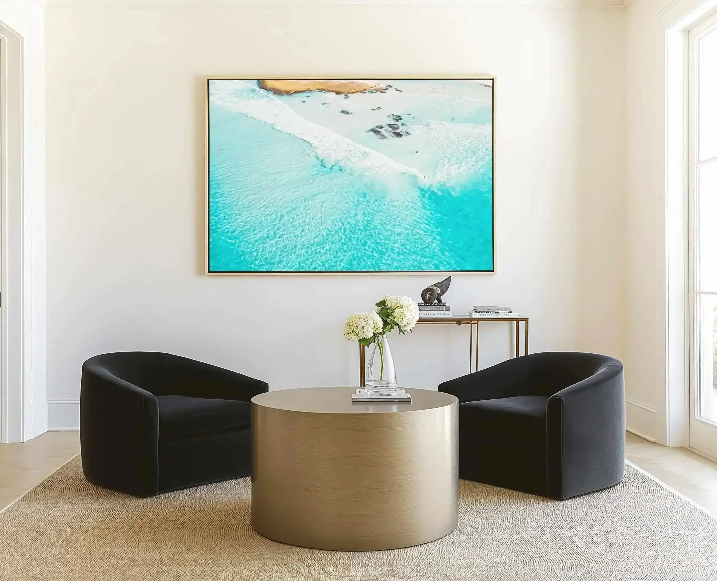 Esperance Surfer | Aerial Photo Wall Framed Canvas Art Print from Olive et Oriel where you can shop wallpaper and artworks online