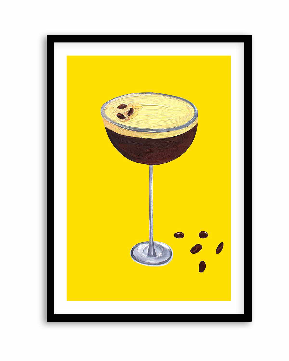 Espresso Martini Buttercup Yellow by Alice Straker | Art Print