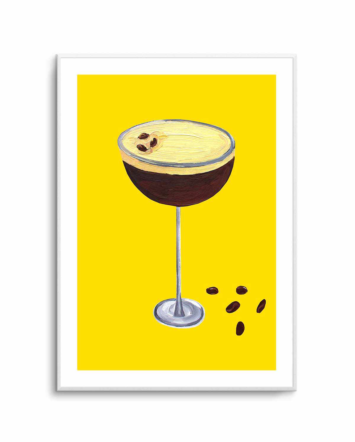 Espresso Martini Buttercup Yellow by Alice Straker | Art Print