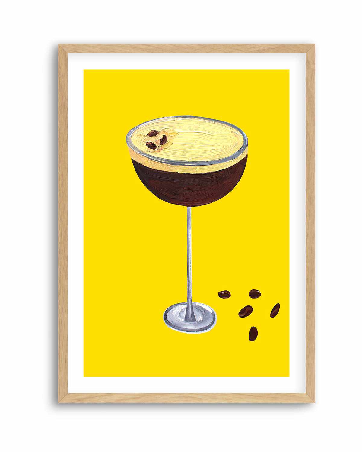 Espresso Martini Buttercup Yellow by Alice Straker | Art Print