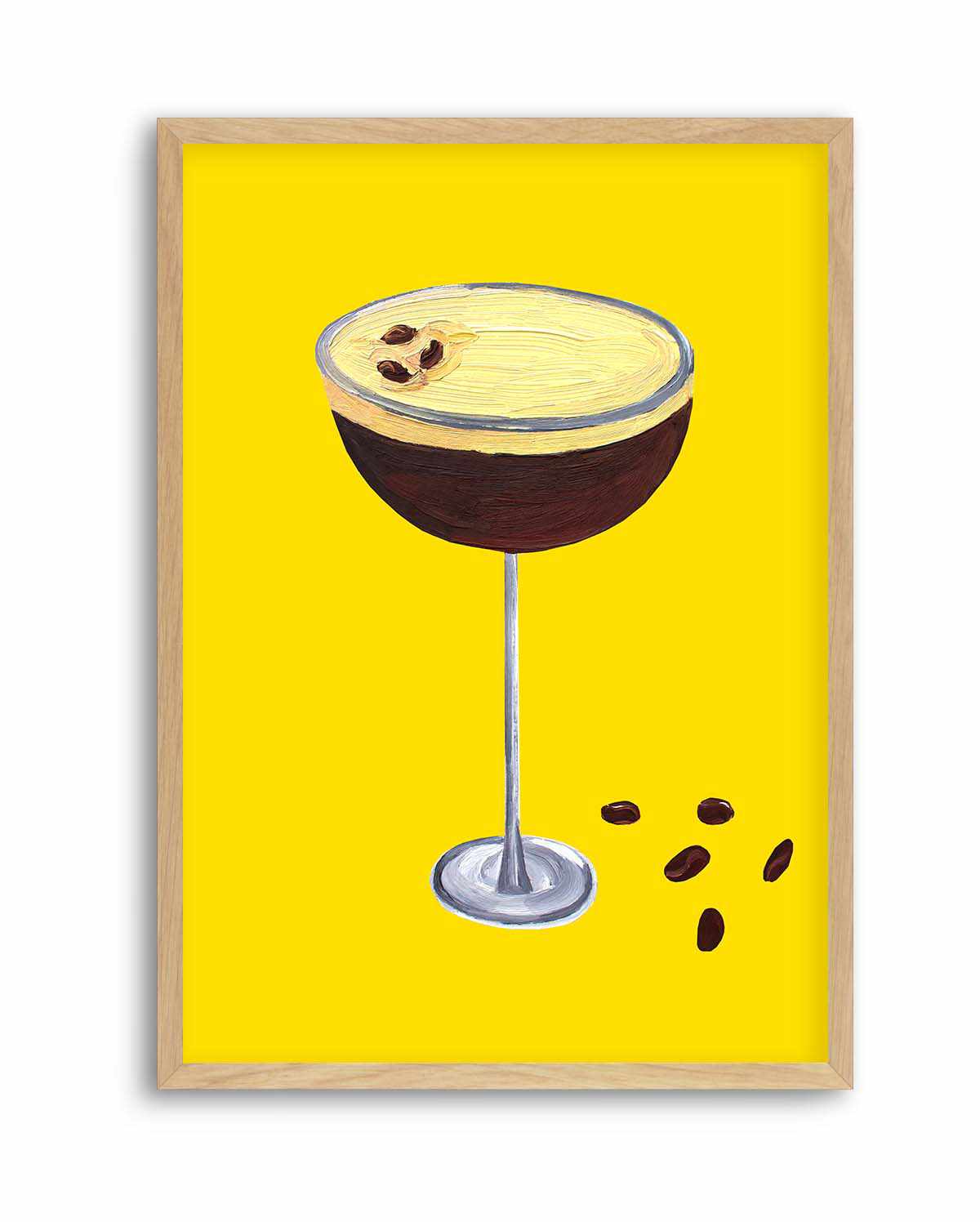 Espresso Martini Buttercup Yellow by Alice Straker | Art Print