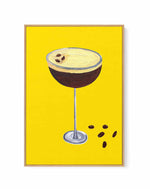 Espresso Martini Buttercup Yellow by Alice Straker | Framed Canvas Art Print