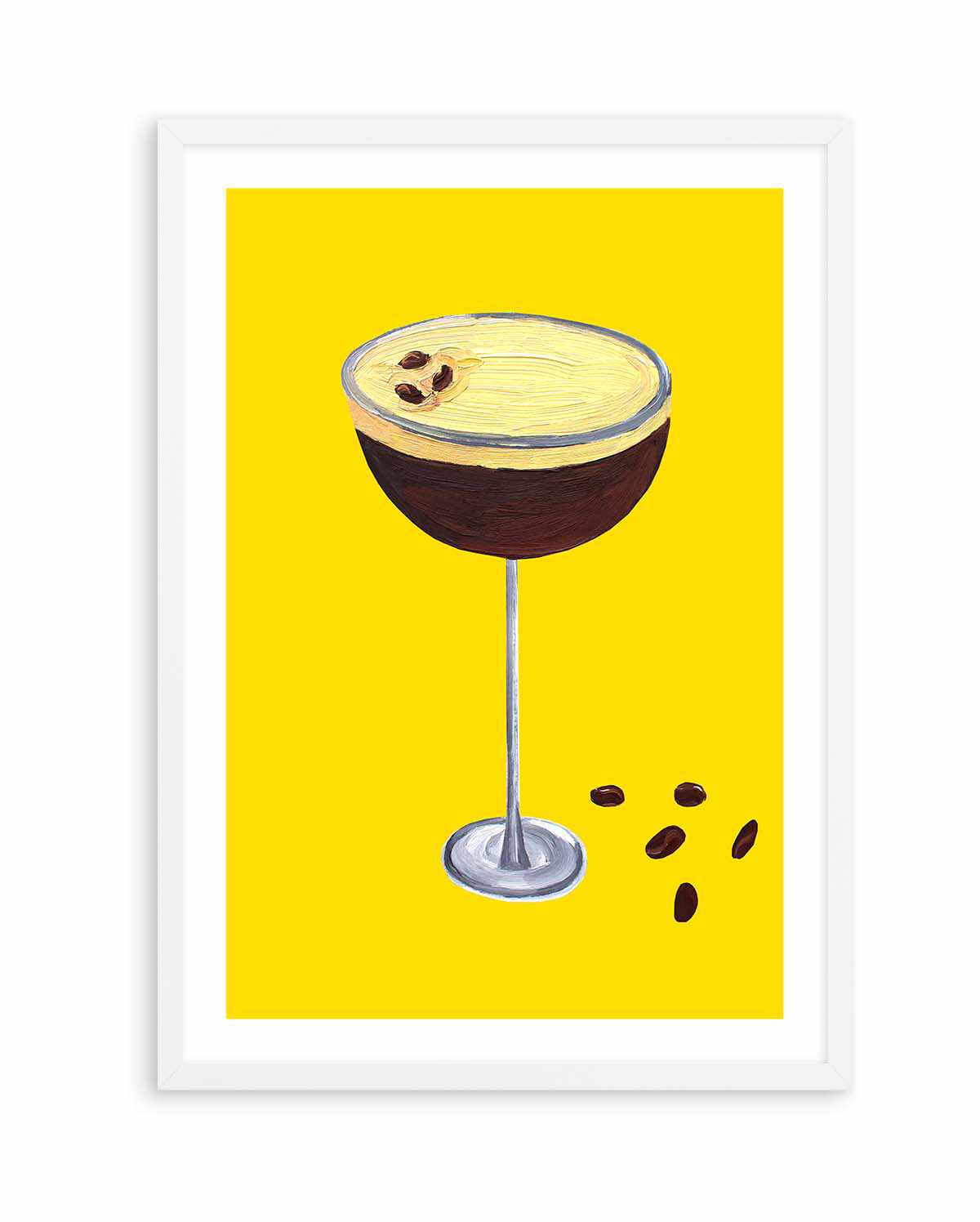 Espresso Martini Buttercup Yellow by Alice Straker | Art Print