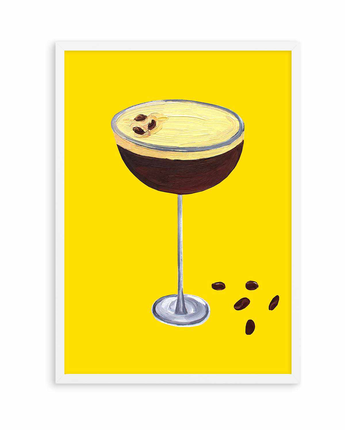 Espresso Martini Buttercup Yellow by Alice Straker | Art Print