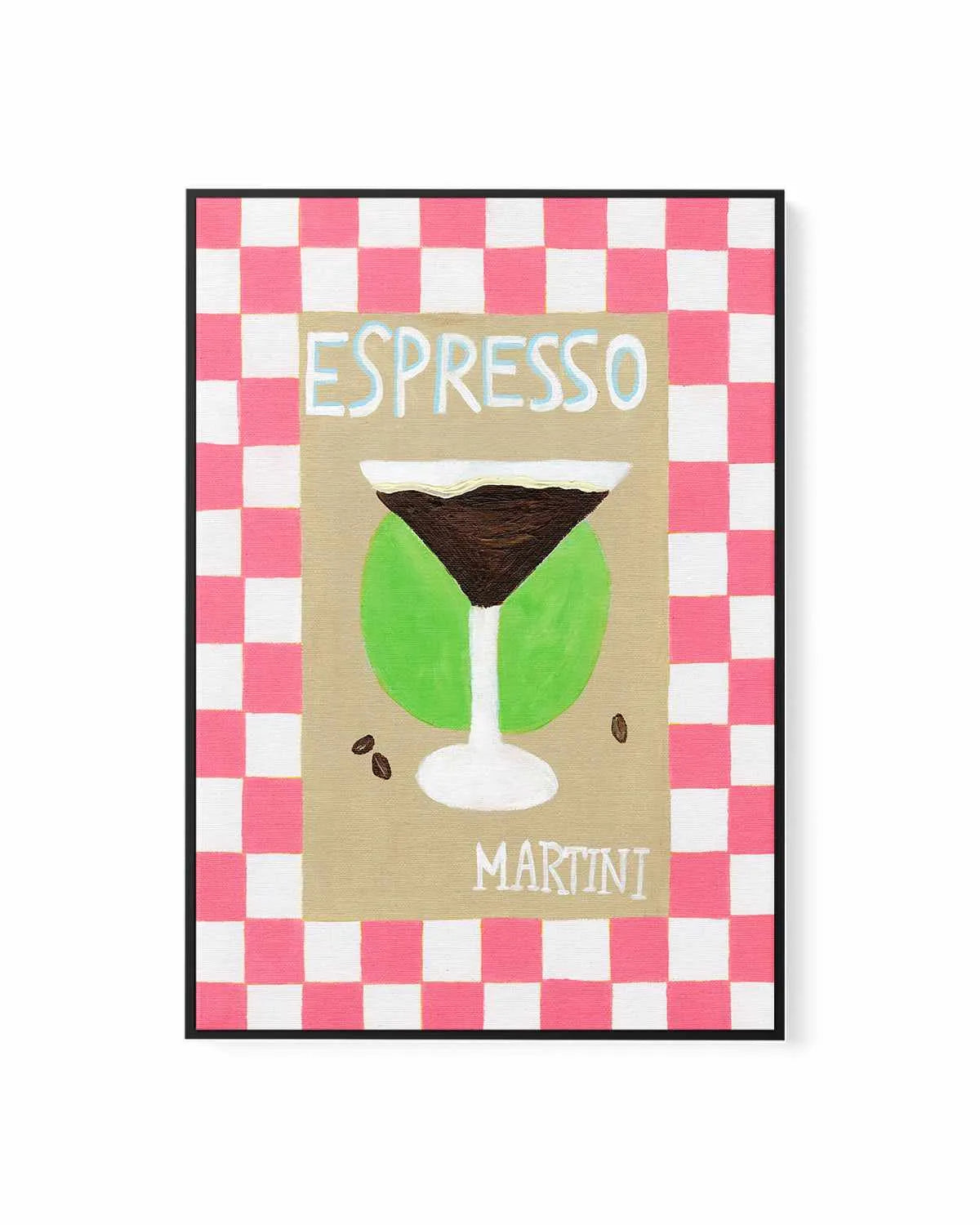 Espresso Martini by Britney Turner | Framed Canvas Art Print from Olive et Oriel where you can shop wallpaper and artworks online
