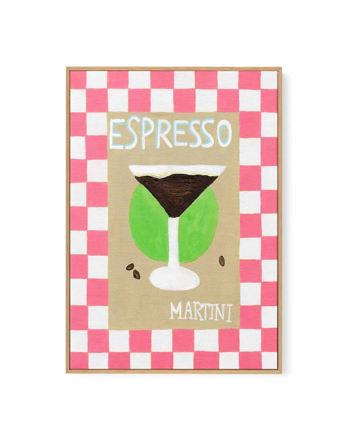 Espresso Martini by Britney Turner | Framed Canvas Art Print from Olive et Oriel where you can shop wallpaper and artworks online