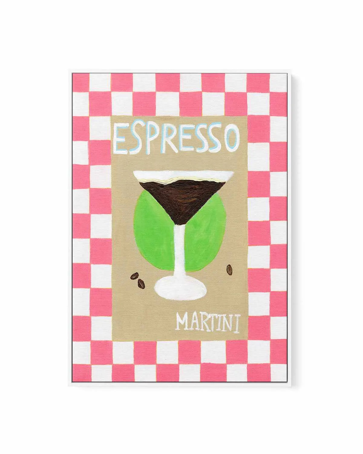 Espresso Martini by Britney Turner | Framed Canvas Art Print from Olive et Oriel where you can shop wallpaper and artworks online