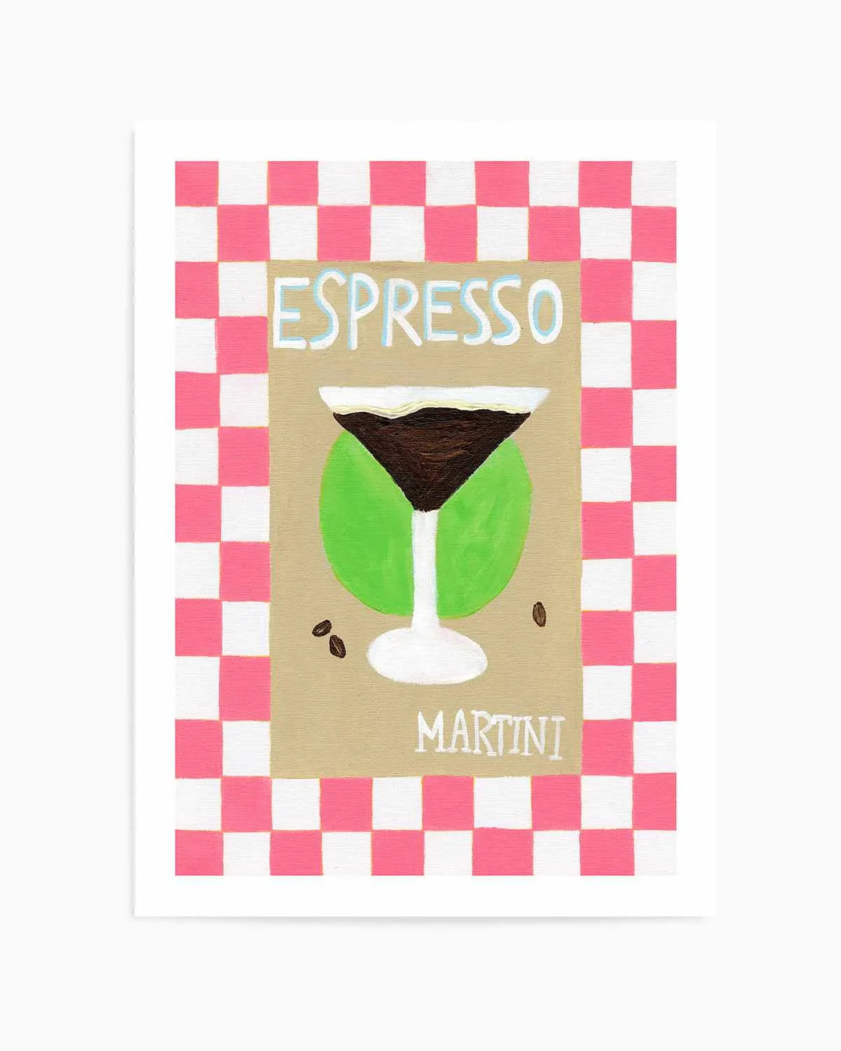 Espresso Martini by Britney Turner Art Print from Olive et Oriel where you can shop wallpaper and artworks online