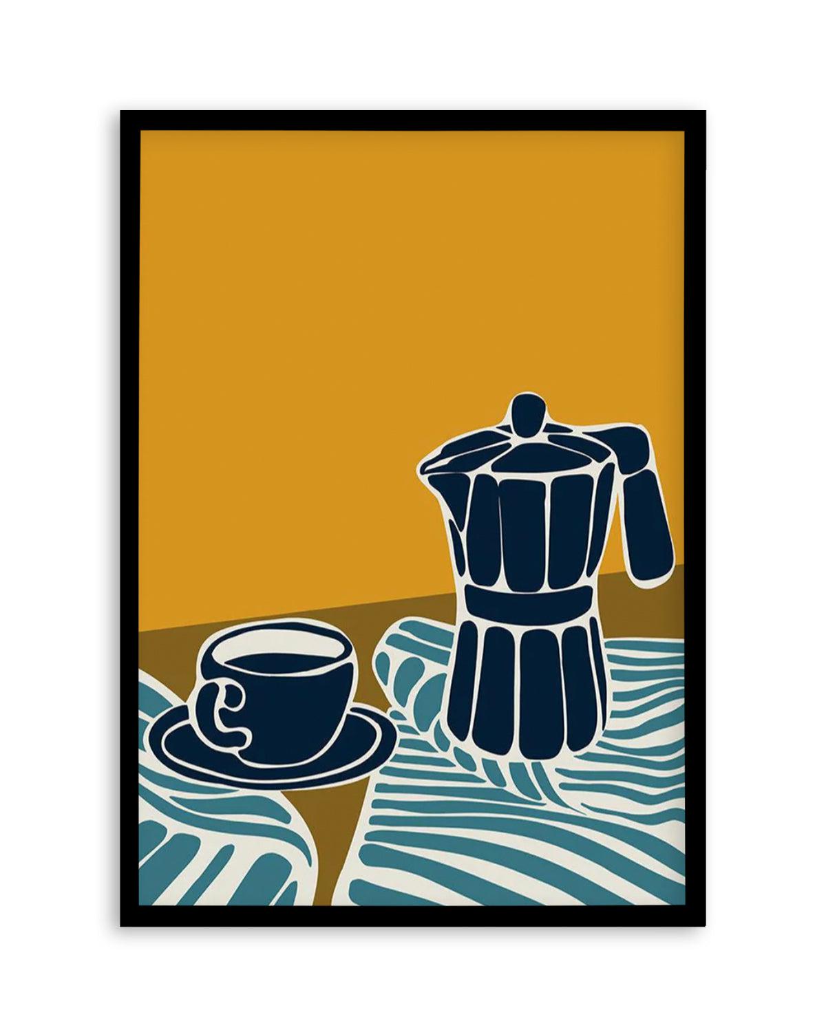 Espresso Stripe I Art Print