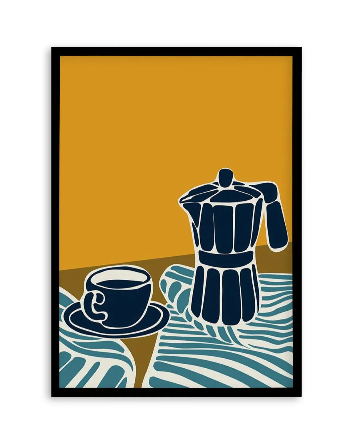 Espresso Stripe I Art Print from Olive et Oriel where you can shop wallpaper and artworks online