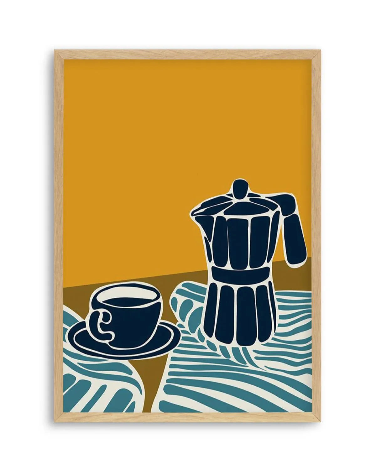 Espresso Stripe I Art Print from Olive et Oriel where you can shop wallpaper and artworks online