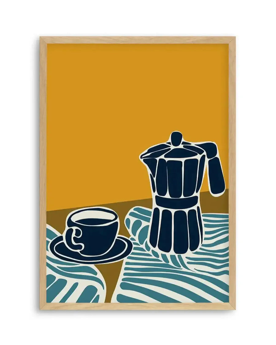 Espresso Stripe I Art Print from Olive et Oriel where you can shop wallpaper and artworks online