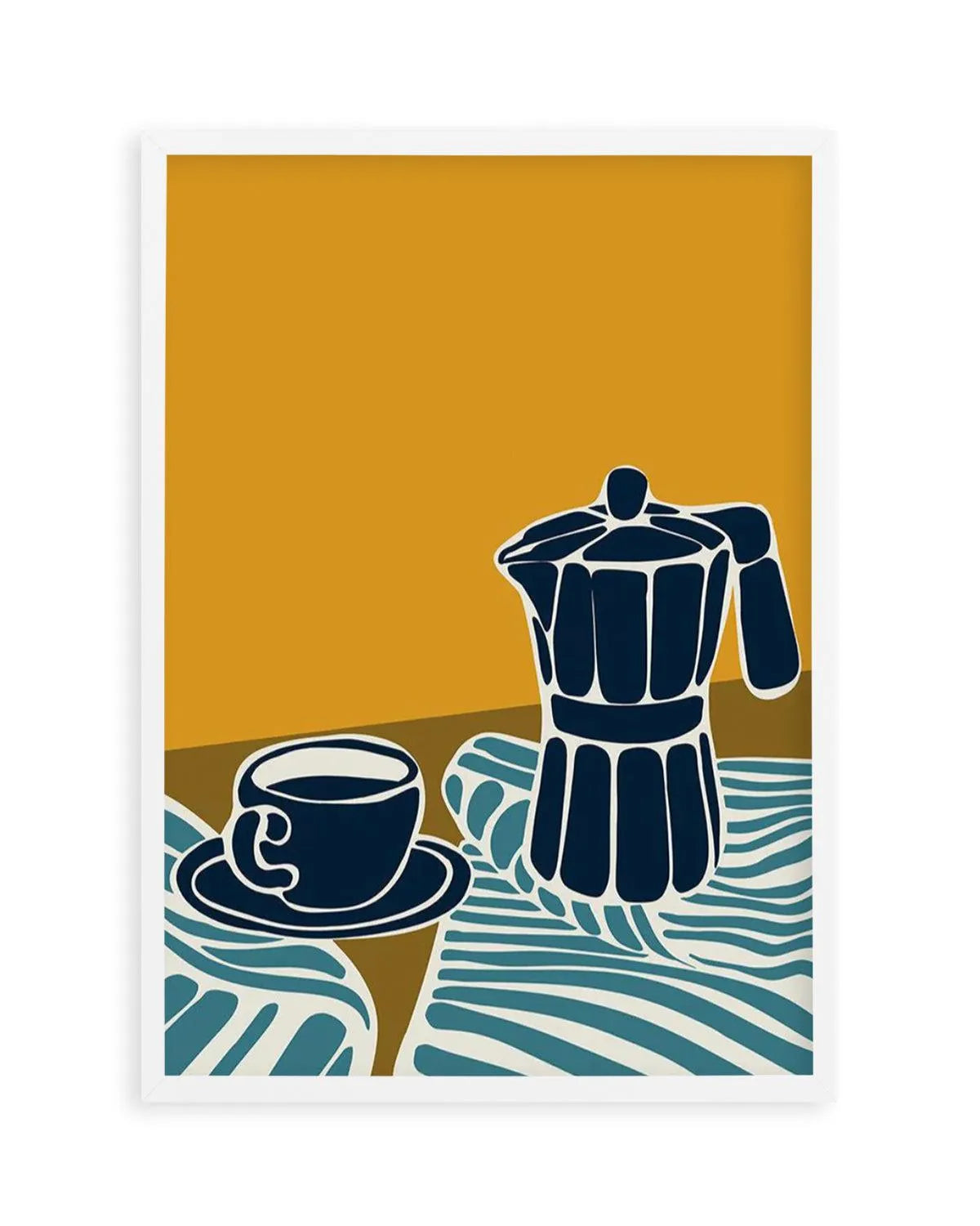 Espresso Stripe I Art Print from Olive et Oriel where you can shop wallpaper and artworks online