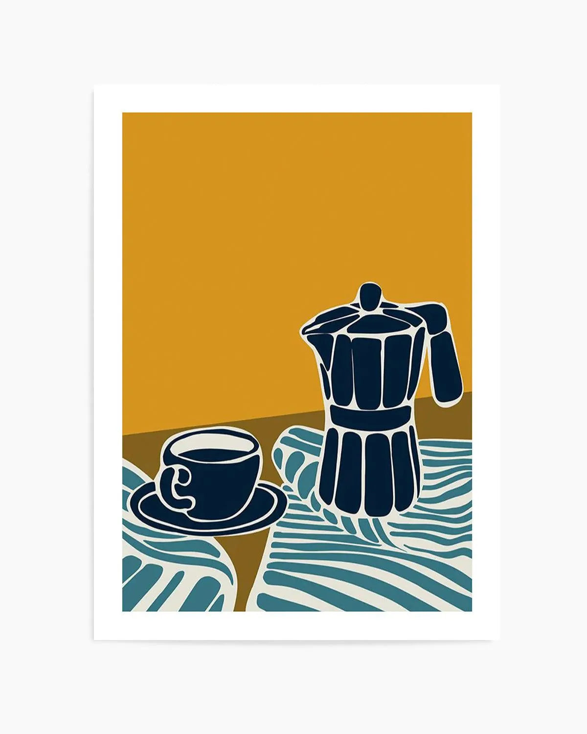 Espresso Stripe I Art Print from Olive et Oriel where you can shop wallpaper and artworks online