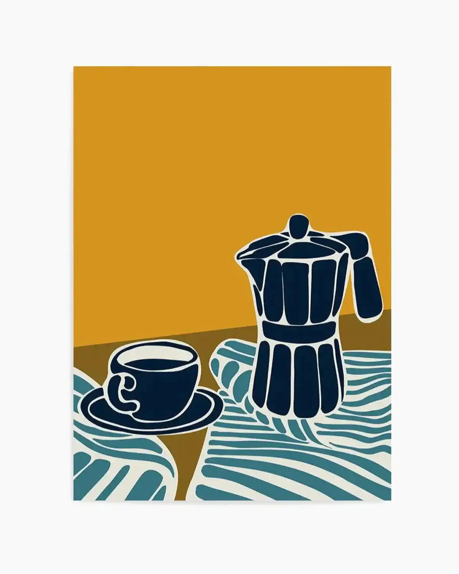 Espresso Stripe I Art Print from Olive et Oriel where you can shop wallpaper and artworks online