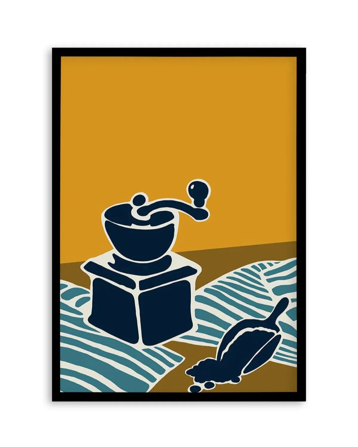 Espresso Stripe II Art Print from Olive et Oriel where you can shop wallpaper and artworks online