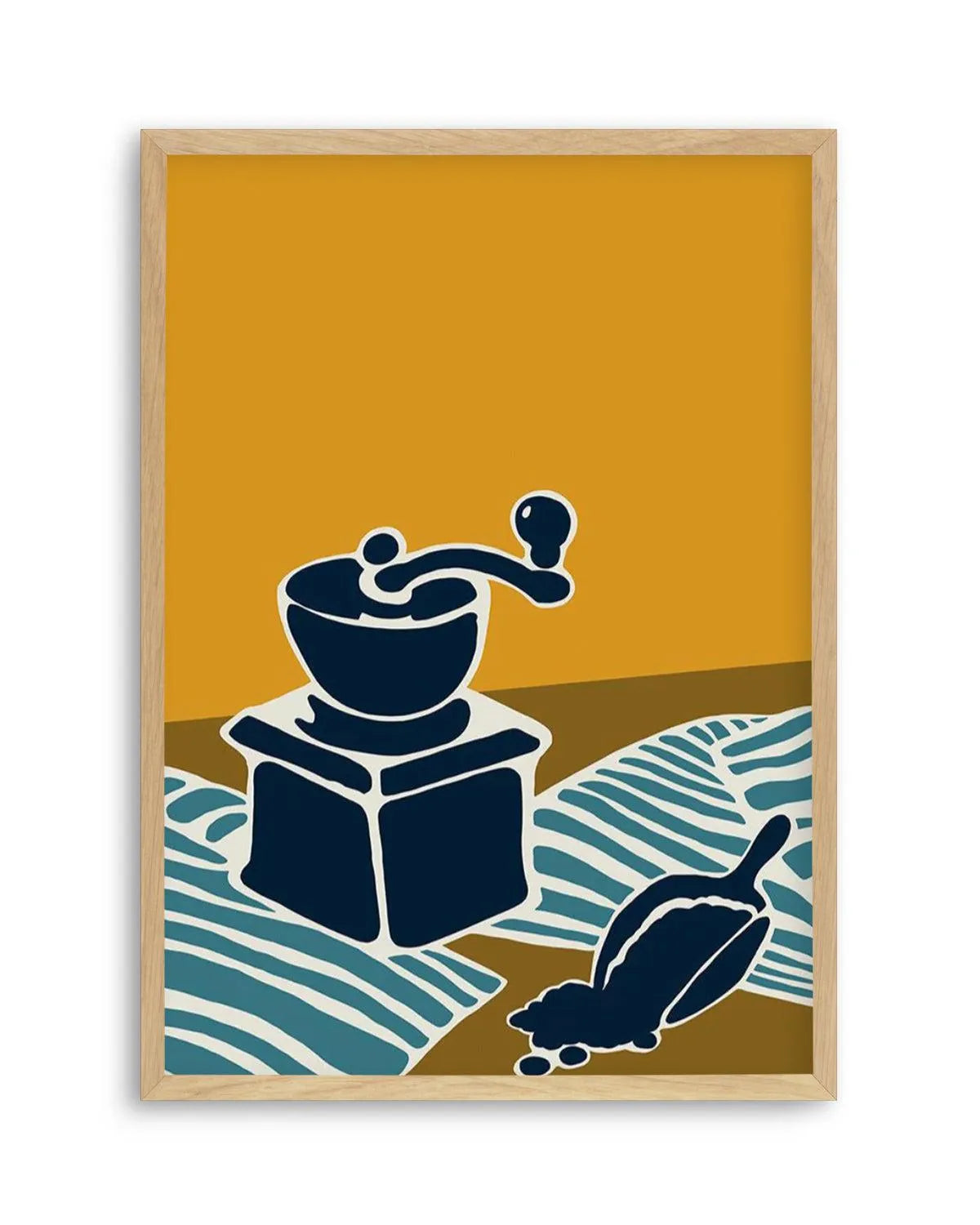 Espresso Stripe II Art Print from Olive et Oriel where you can shop wallpaper and artworks online