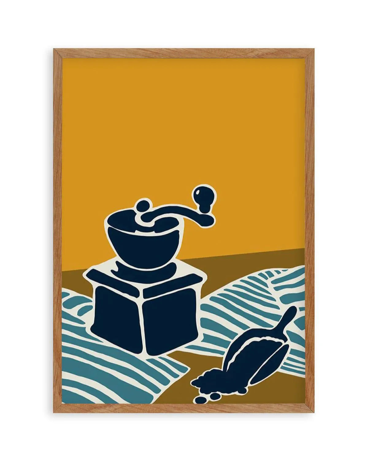 Espresso Stripe II Art Print from Olive et Oriel where you can shop wallpaper and artworks online