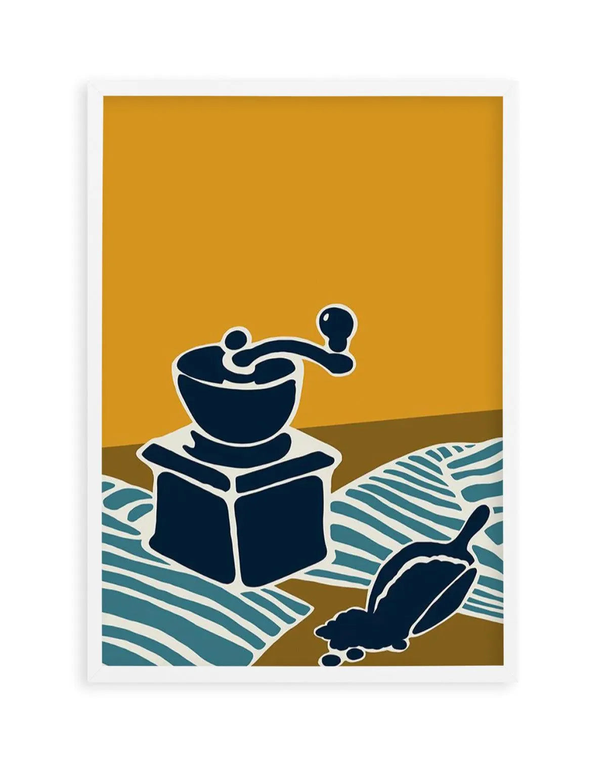 Espresso Stripe II Art Print from Olive et Oriel where you can shop wallpaper and artworks online