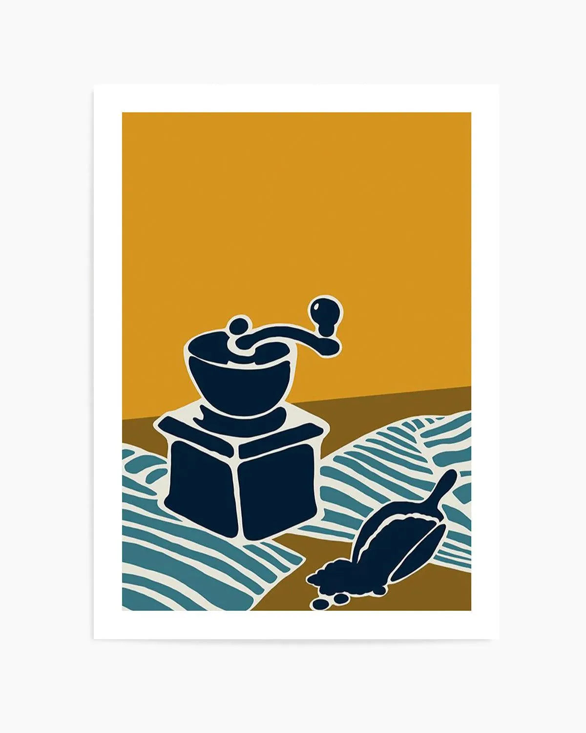 Espresso Stripe II Art Print from Olive et Oriel where you can shop wallpaper and artworks online