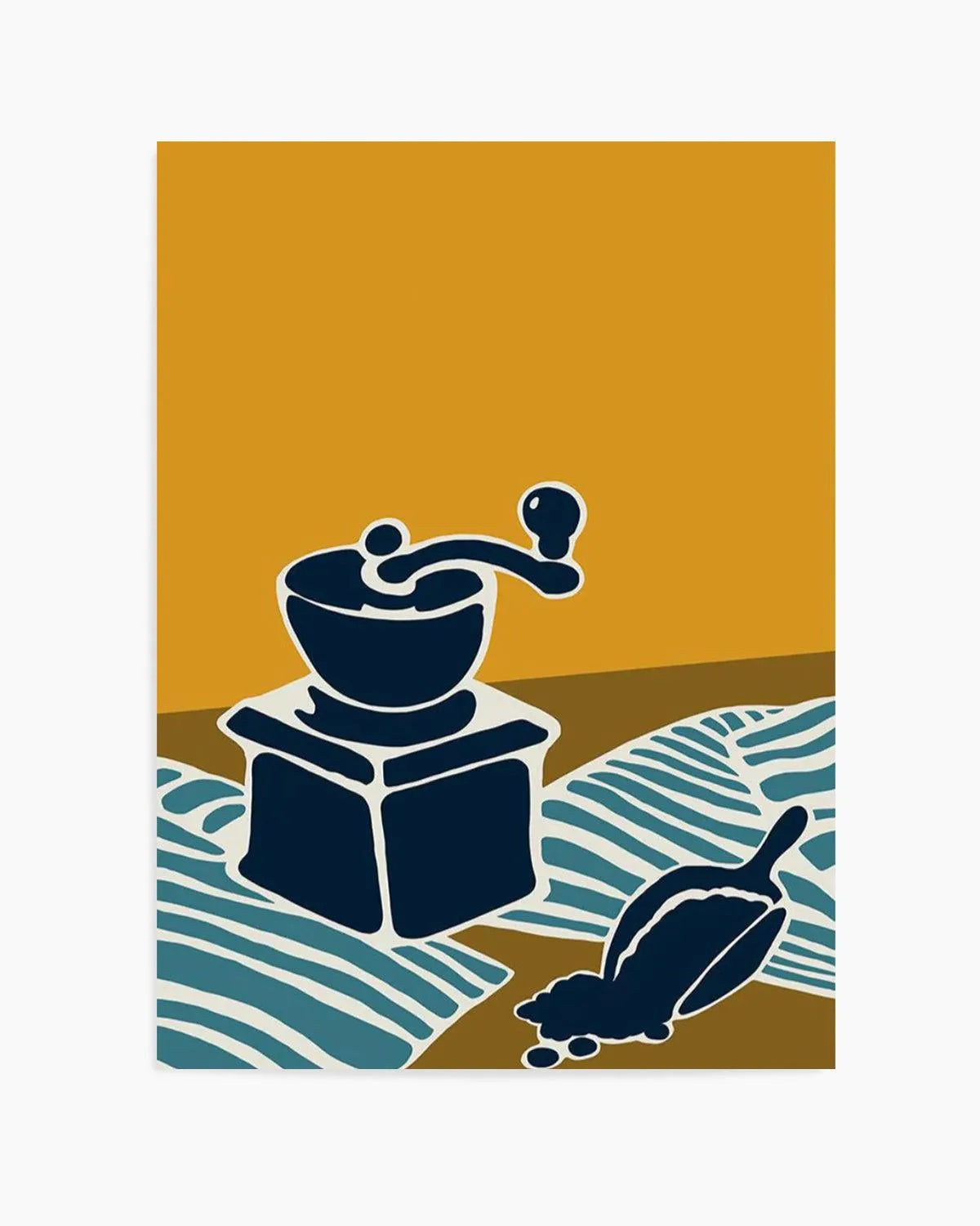 Espresso Stripe II Art Print from Olive et Oriel where you can shop wallpaper and artworks online