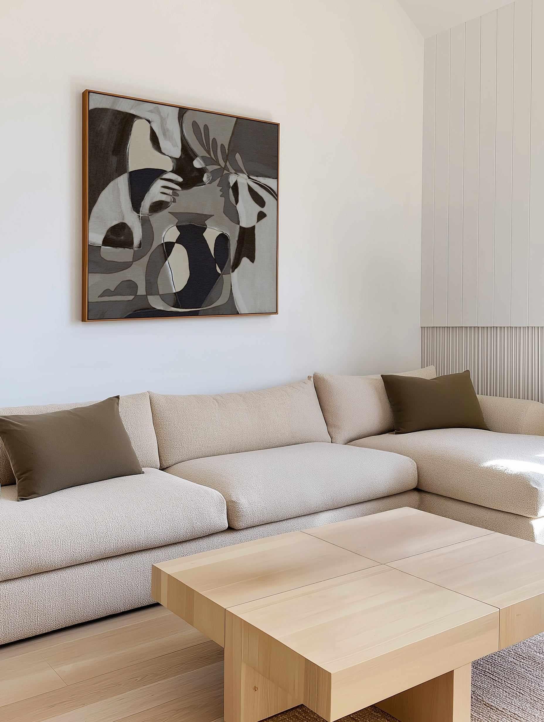 Essence 1 by Shatha Al Dafai | Framed Canvas Art Print from Olive et Oriel where you can shop wallpaper and artworks online