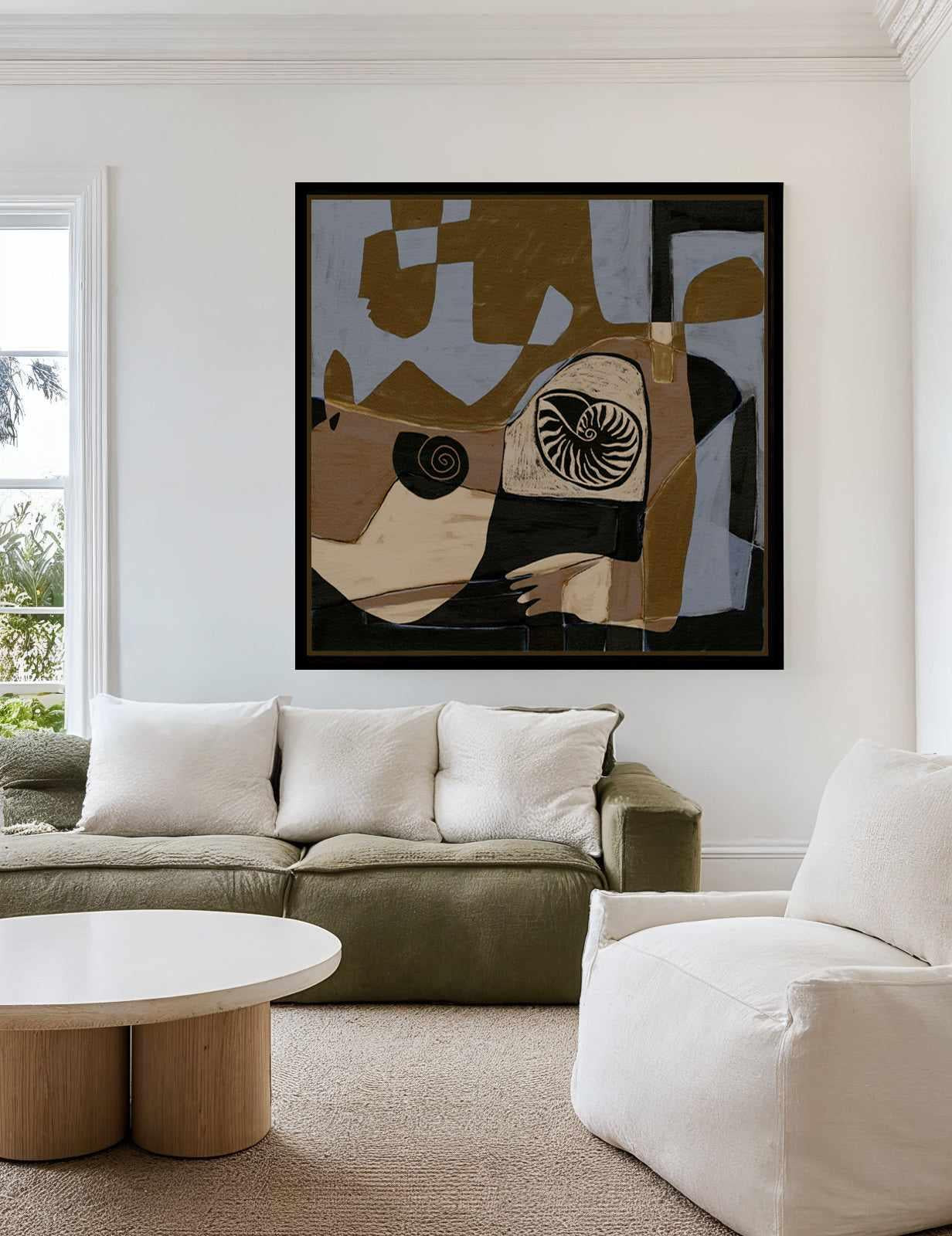 Essence 3 by Shatha Al Dafai | Framed Canvas Art Print from Olive et Oriel where you can shop wallpaper and artworks online